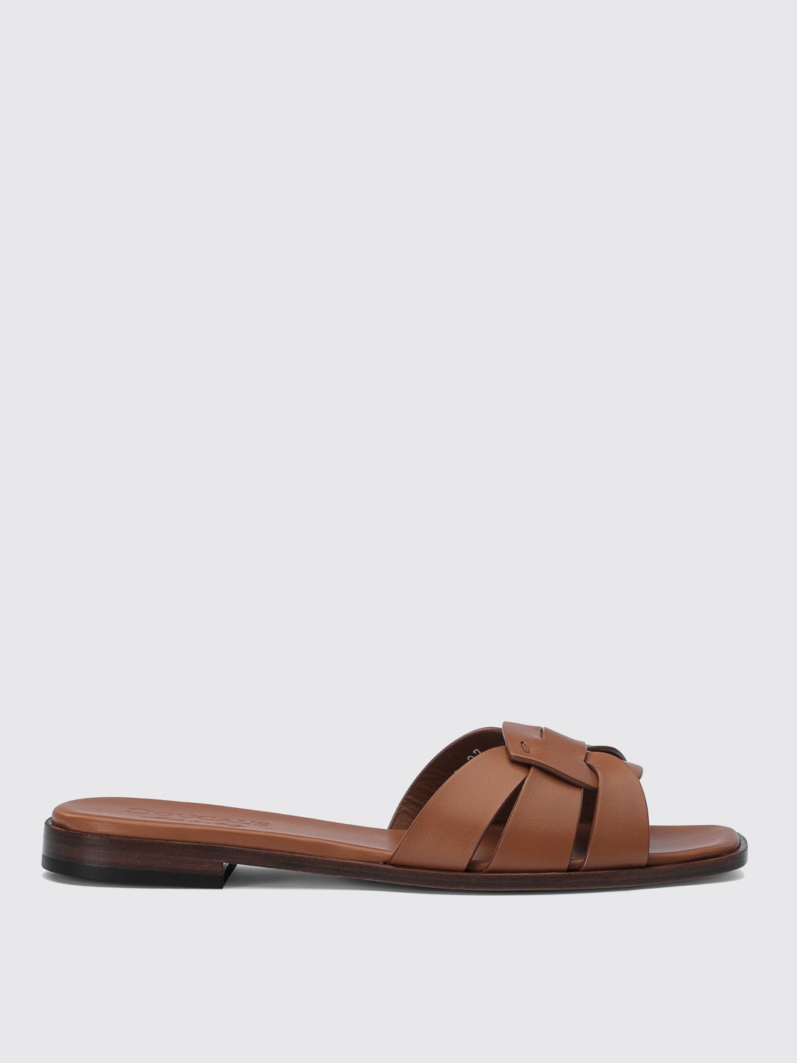 Shop Doucal's Flat Sandals  Woman Color Brown
