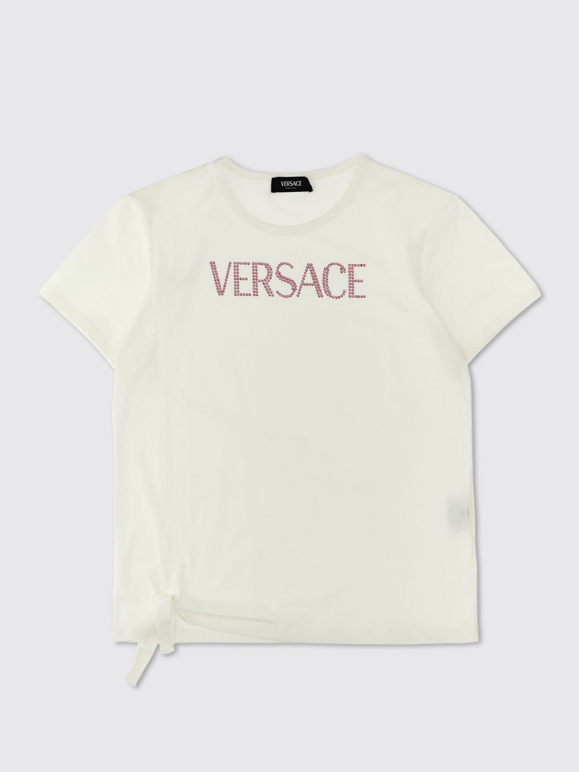 Shop Young Versace T-shirt  Kids Color White