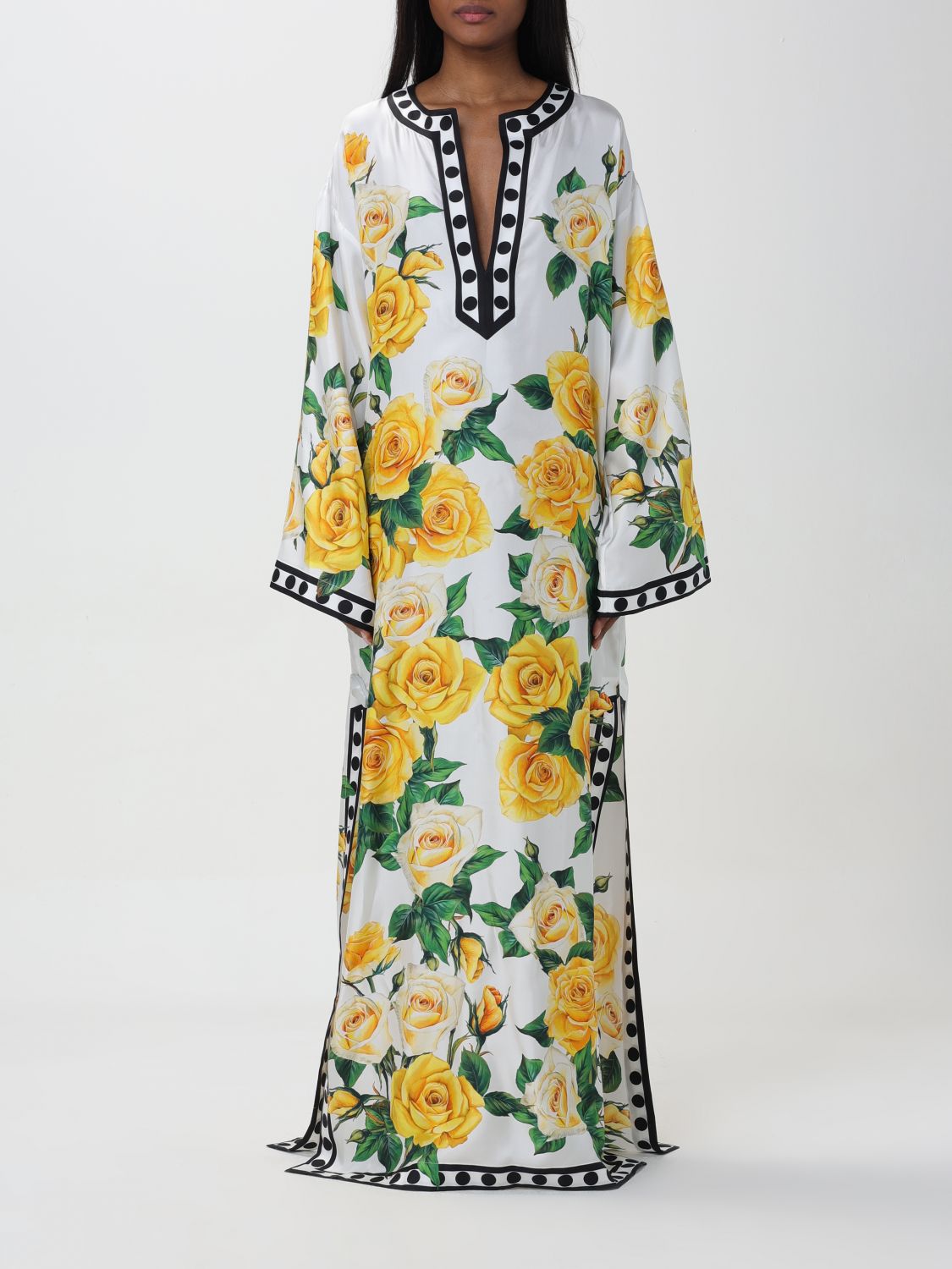 Shop Dolce & Gabbana Dress  Woman Color Yellow