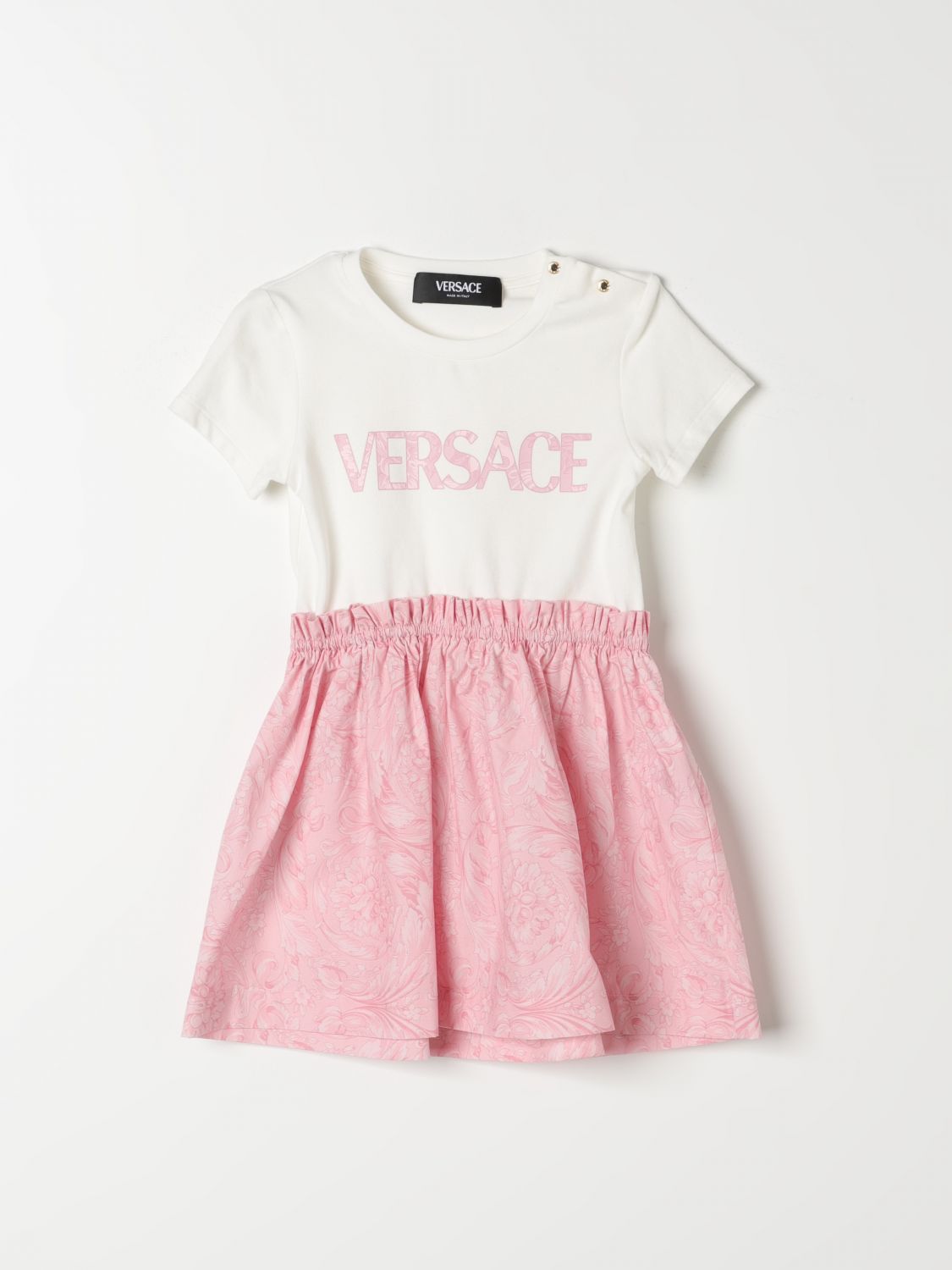 Shop Young Versace Romper  Kids Color White