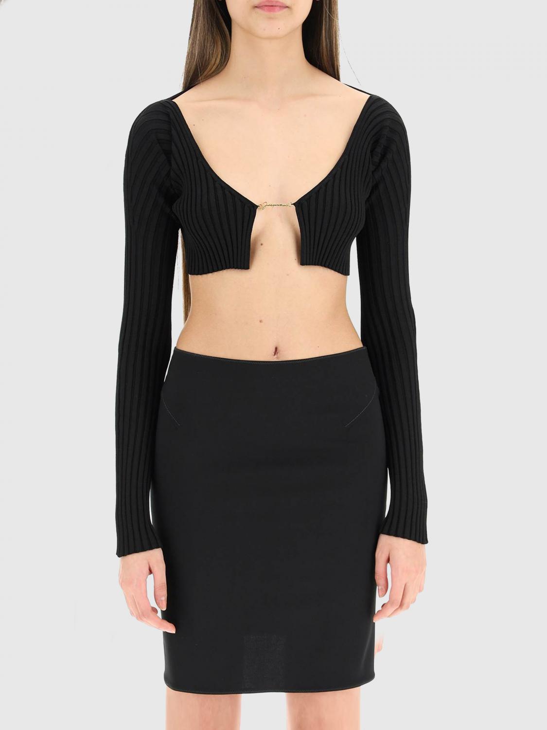 Shop Jacquemus Cardigan  Woman Color Black