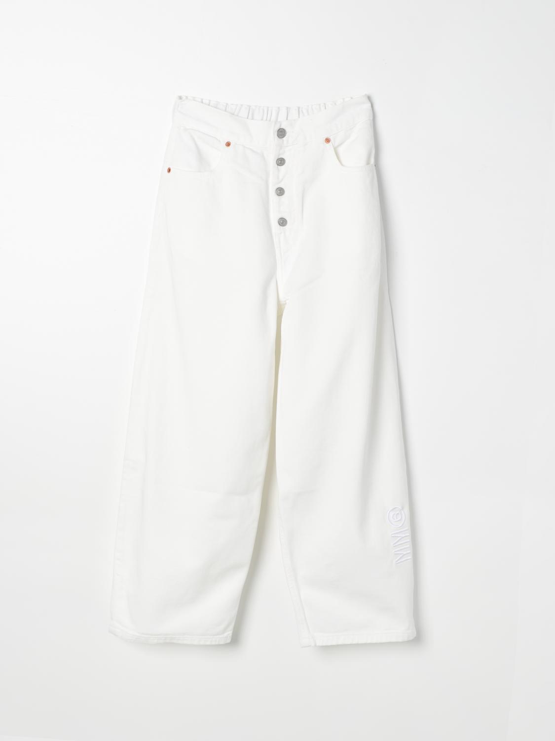 MM6 MAISON MARGIELA Pants Kids color Ivory　MM6 MAISON MARGIELA パンツ キッズカラー アイボリー MM6