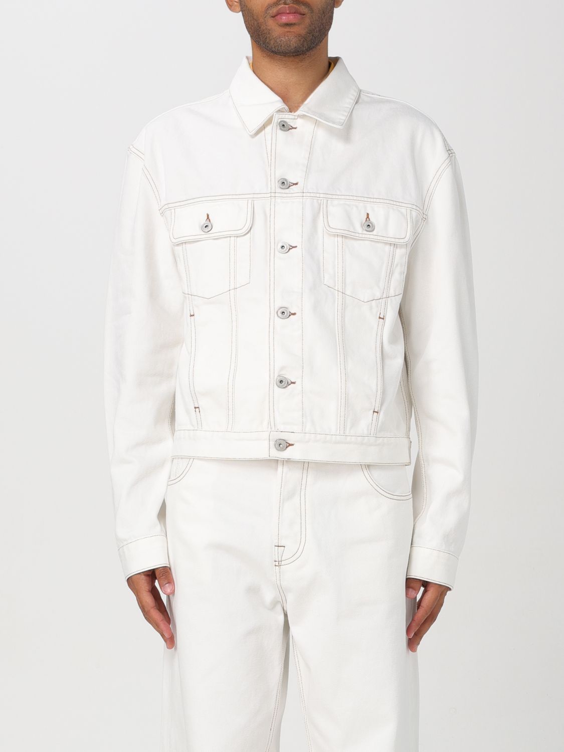 Shop Jacquemus Jacket  Men Color White