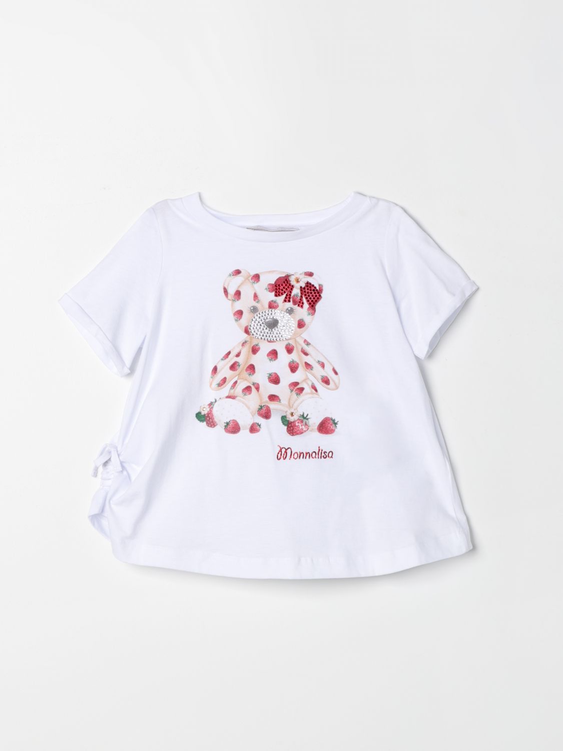 Shop Monnalisa T-shirt  Kids Color White