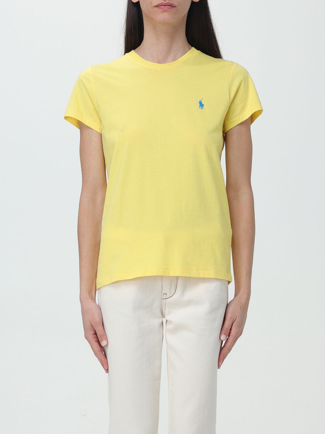 Shop Polo Ralph Lauren T-shirt  Woman Color Yellow
