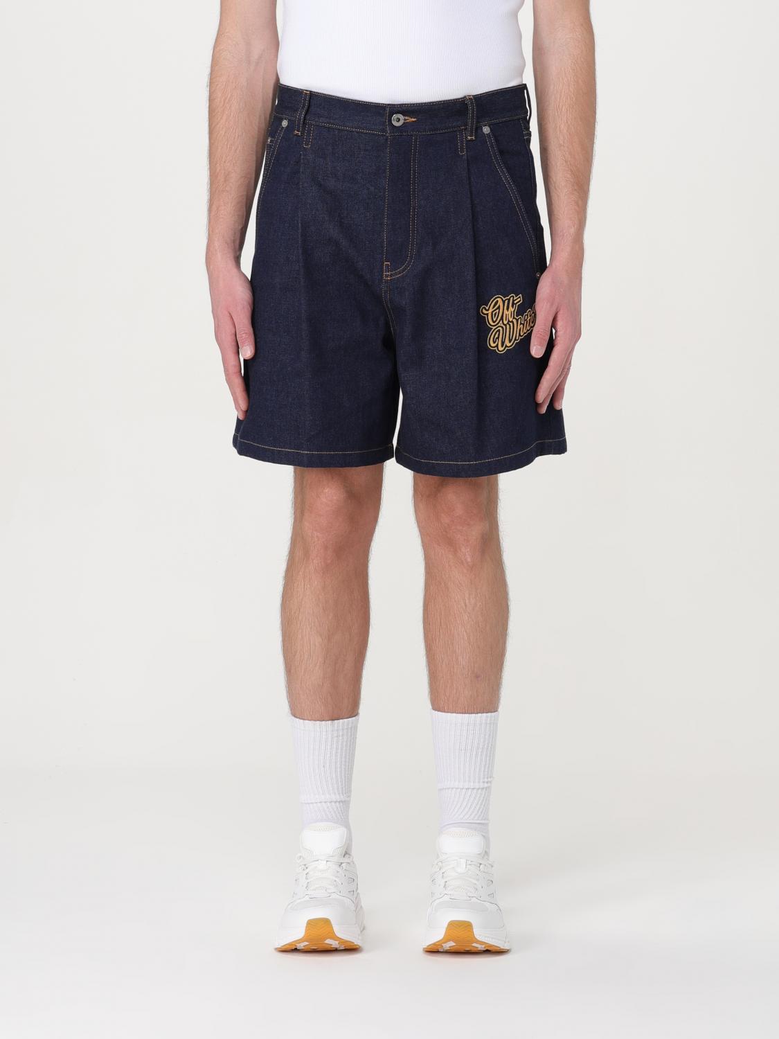 Shop Off-white Short  Men Color Blue