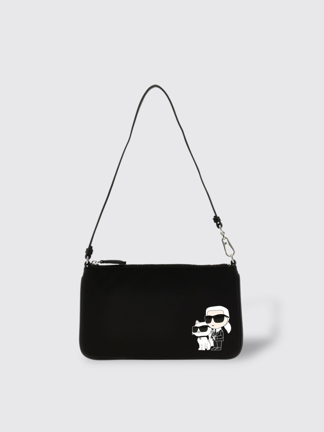 Shop Karl Lagerfeld Shoulder Bag  Woman Color Black