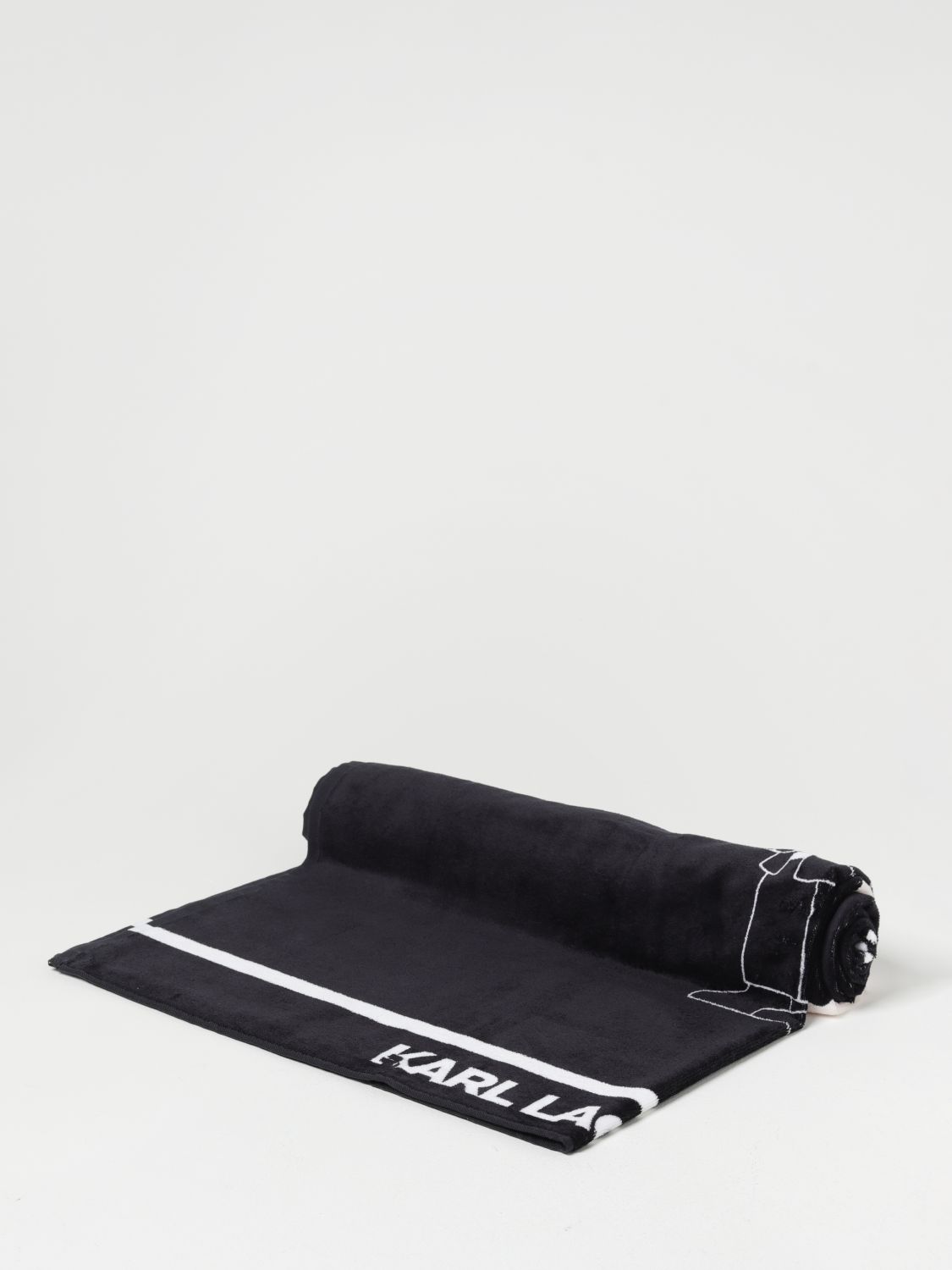 Karl Lagerfeld Beach Towel  Woman Color Black