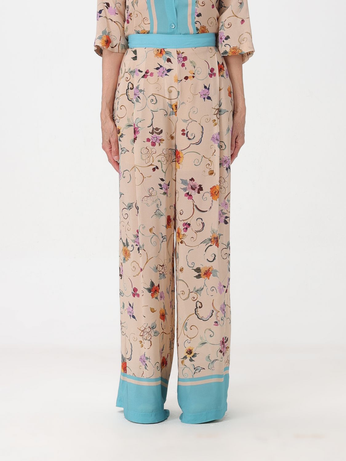 Shop Semicouture Pants  Woman Color Beige