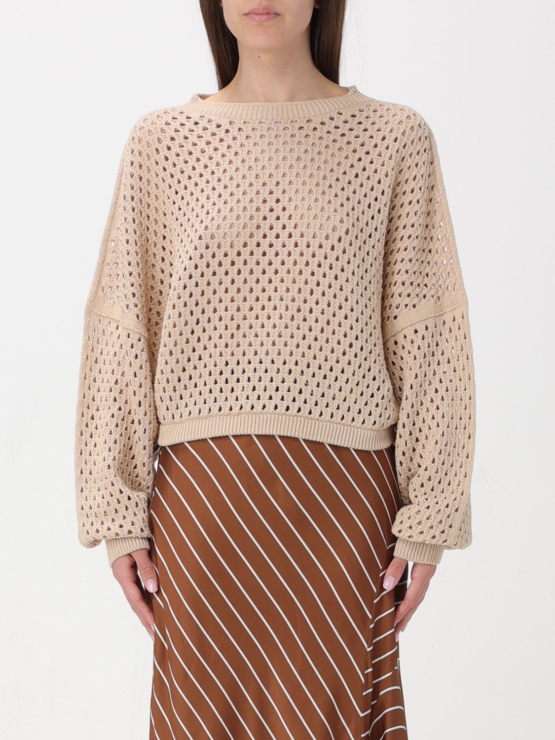 Shop Semicouture Sweater  Woman Color Beige