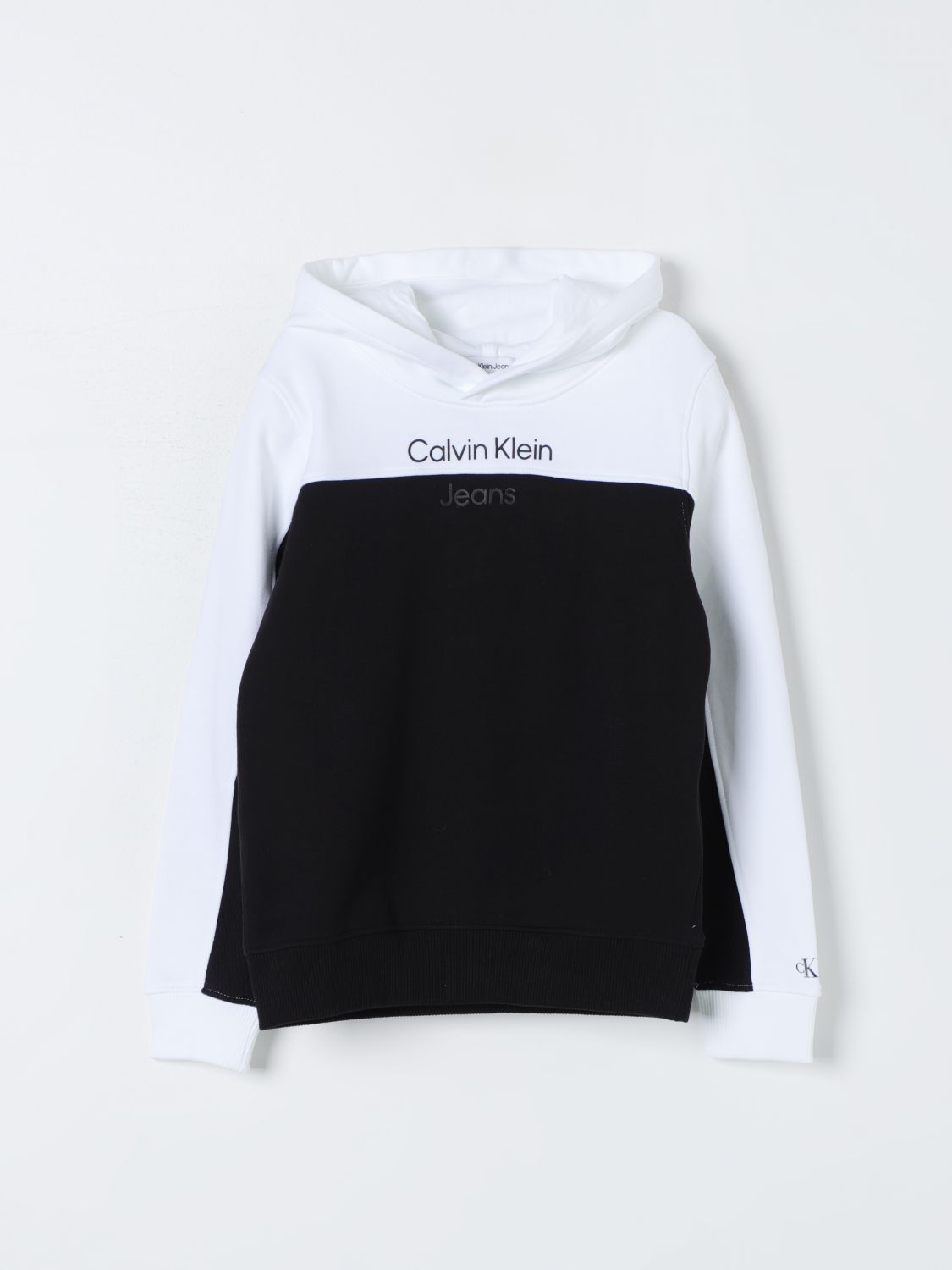 Shop Ck Jeans Sweater Calvin Klein Kids Color White