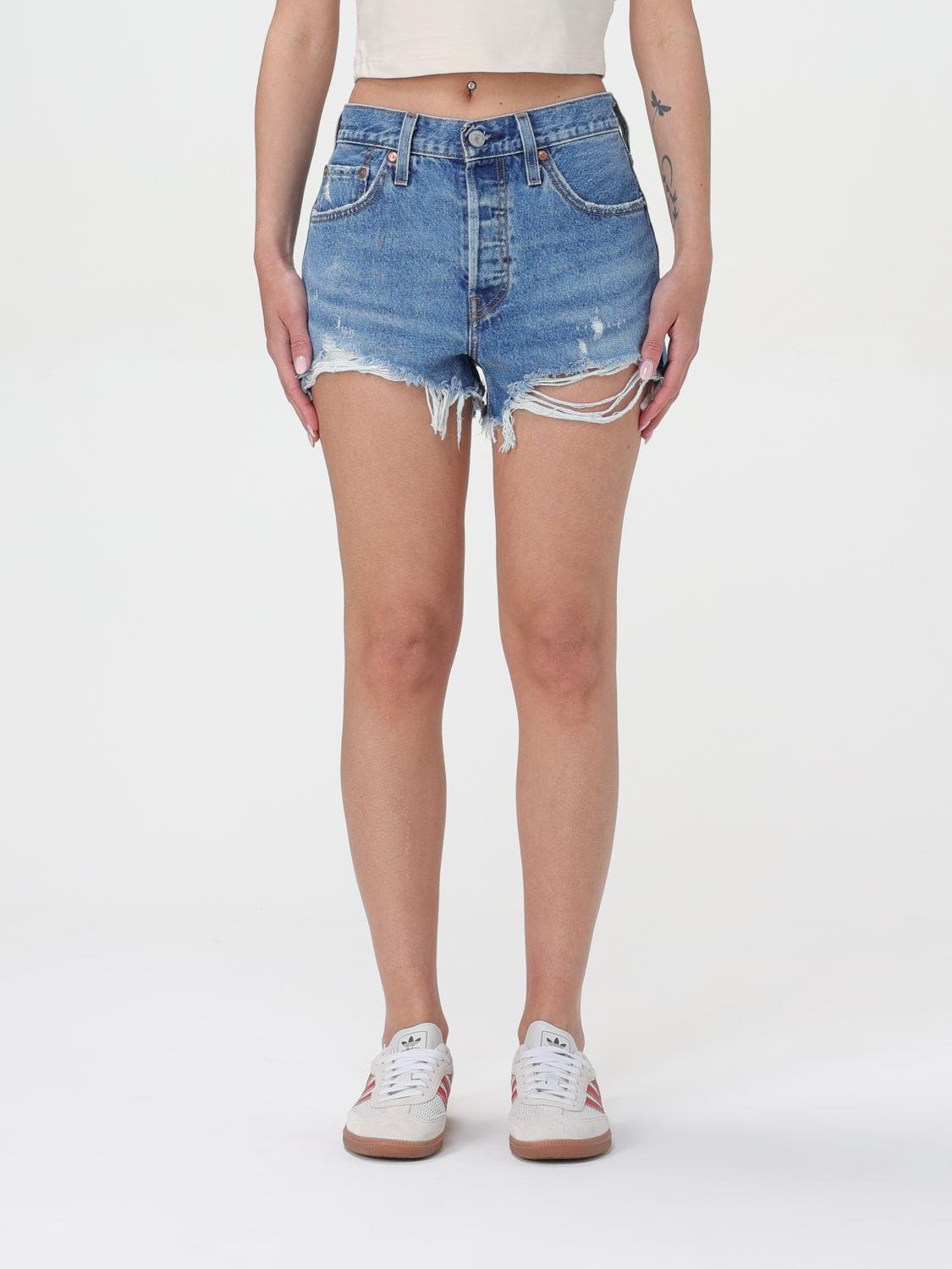 Levi's Short Woman Color Blue 1 In Blue 1