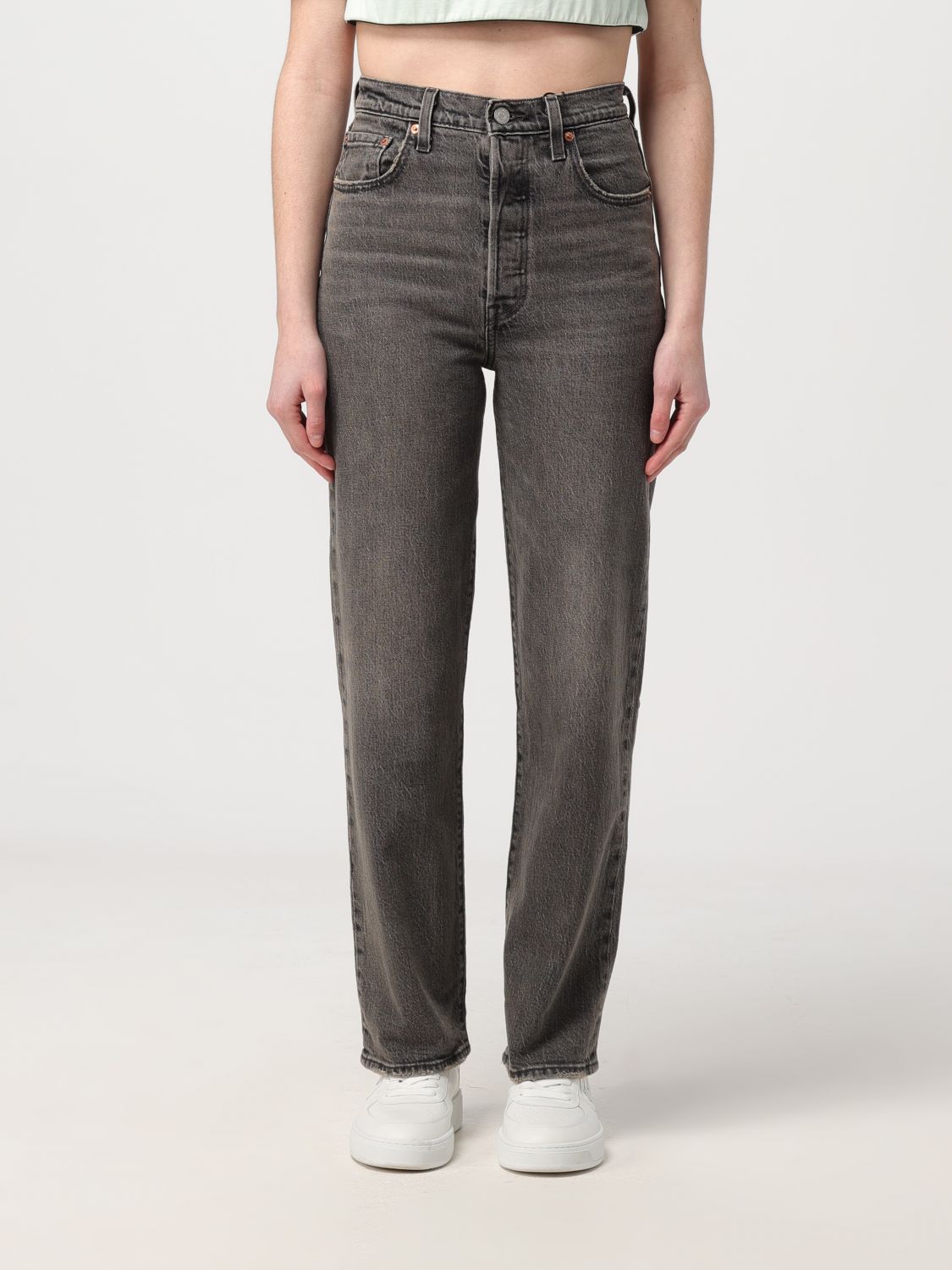 Shop Levi's Jeans  Woman Color Grey