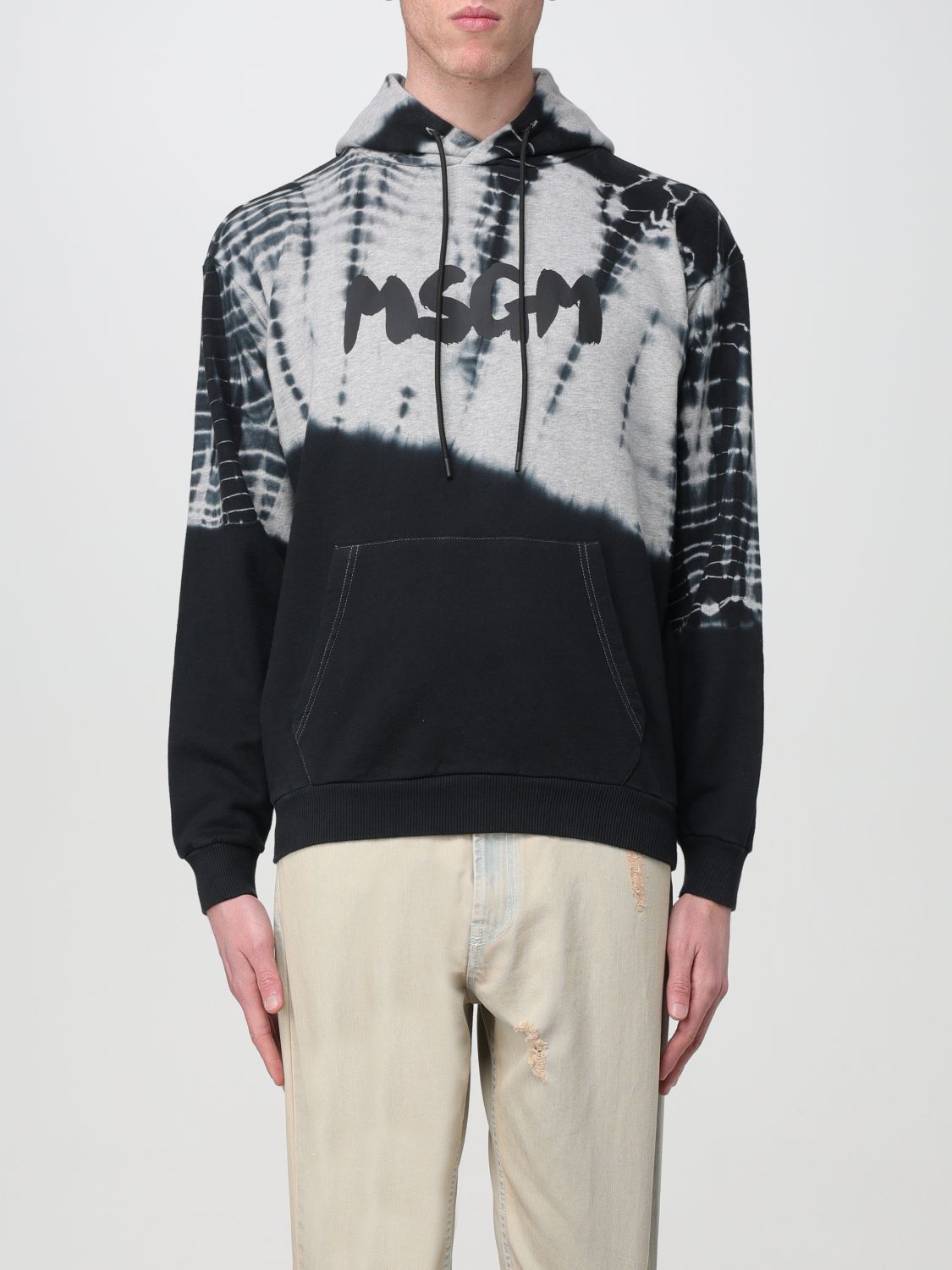 Shop Msgm Sweater  Men Color Grey