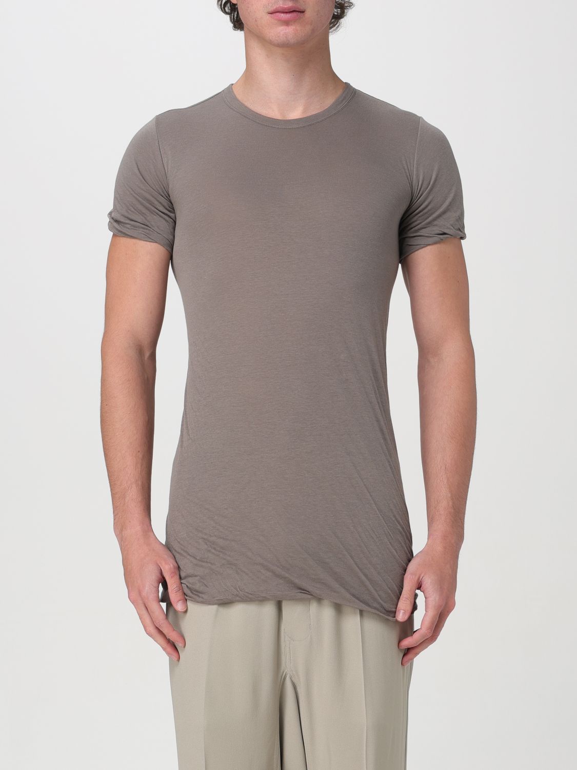 Shop Rick Owens T-shirt  Men Color Brown