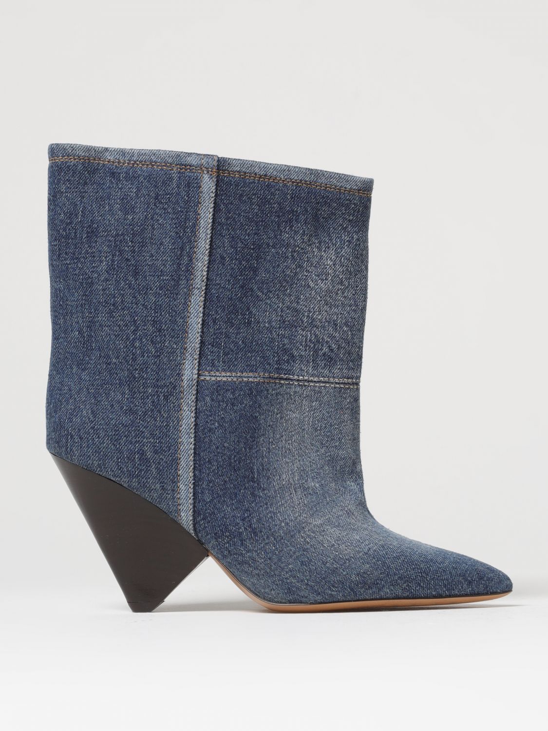 Isabel Marant Flat Ankle Boots  Woman Color Blue