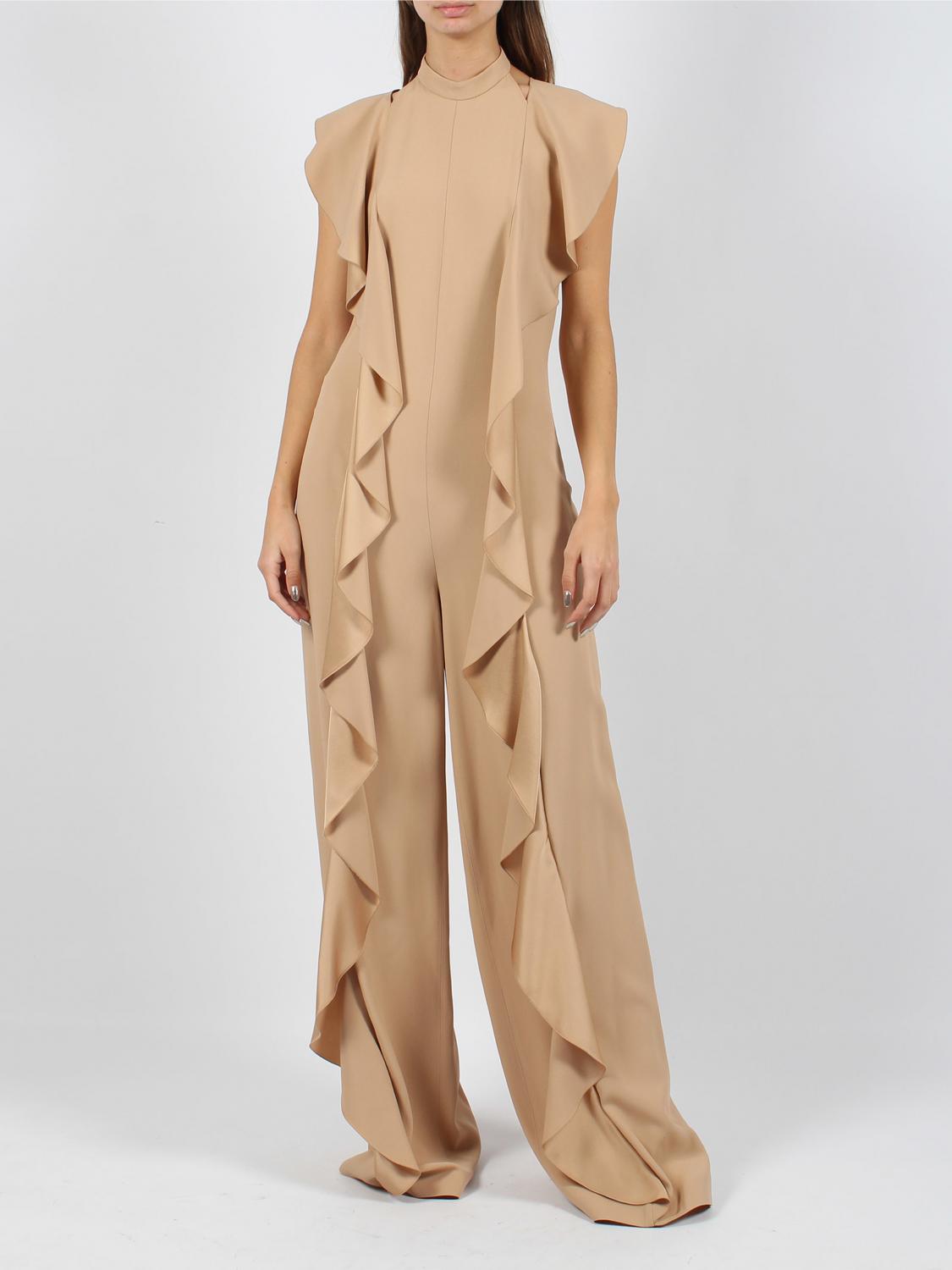 Shop Alberta Ferretti Jumpsuits  Woman Color Beige