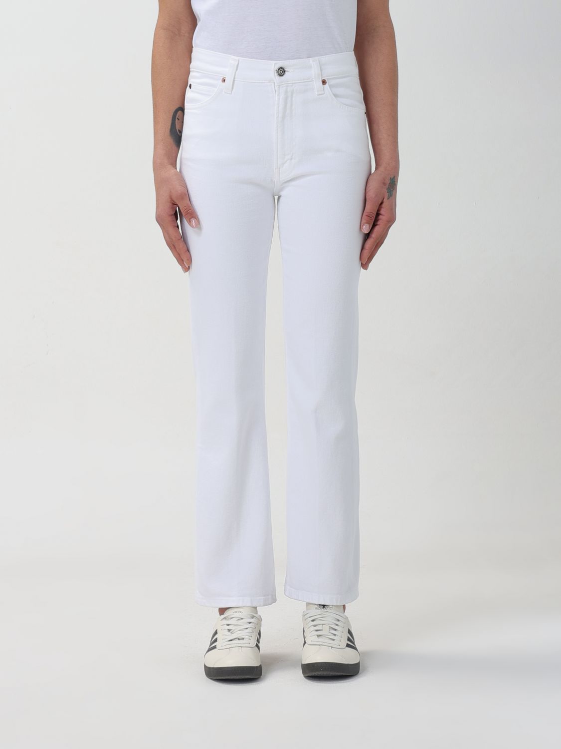 Shop Haikure Jeans  Woman Color White