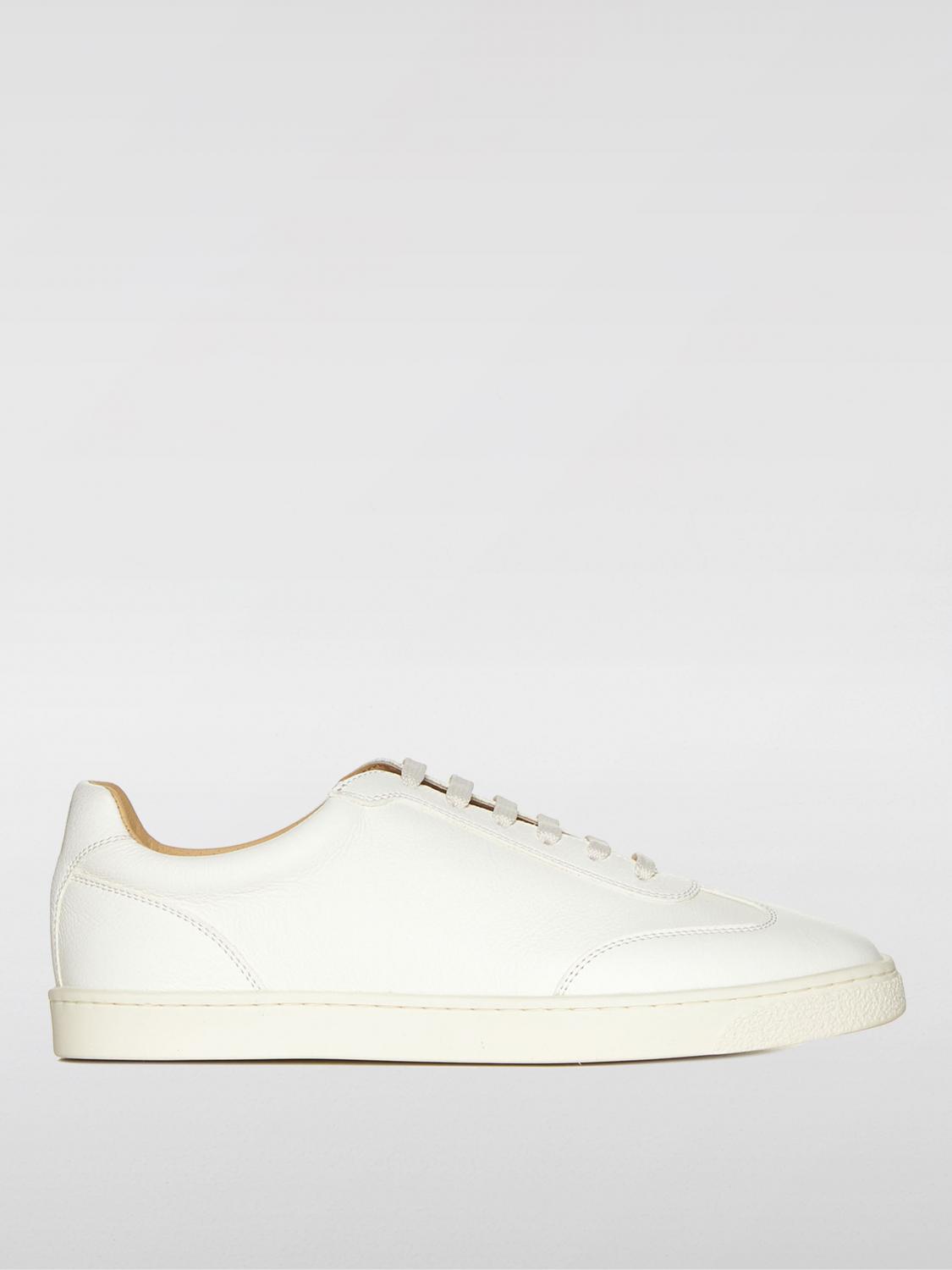 Shop Brunello Cucinelli Sneakers  Men Color White