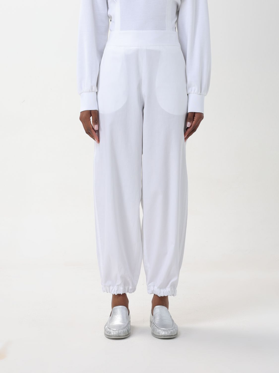 Max Mara Trousers  Leisure Woman Colour White