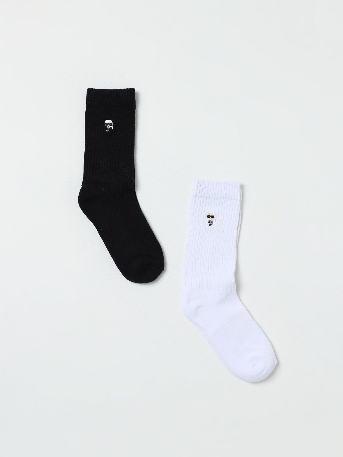 Shop Karl Lagerfeld Socks  Woman Color White