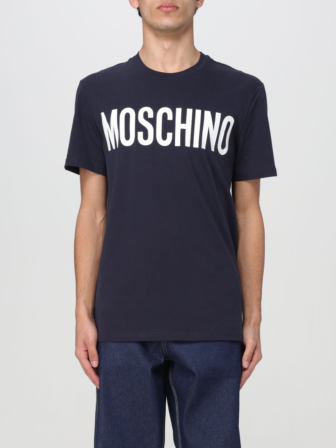 Shop Moschino Couture T-shirt  Men Color Blue