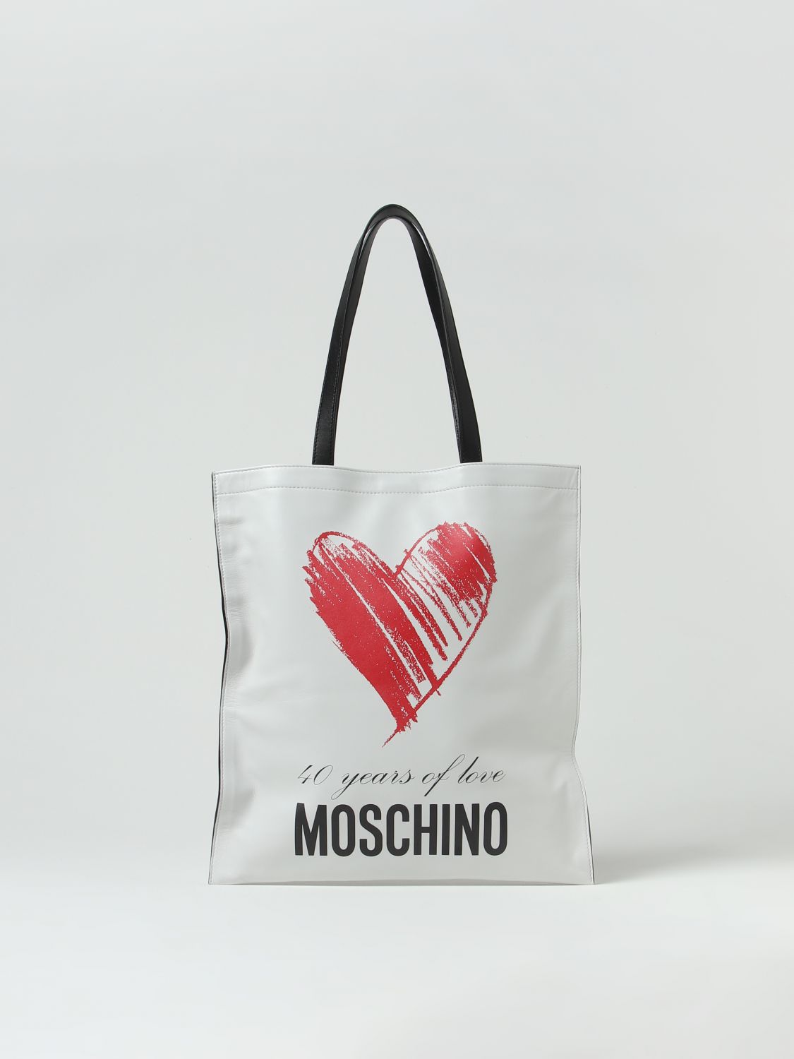 Shop Moschino Couture Tote Bags  Woman Color White