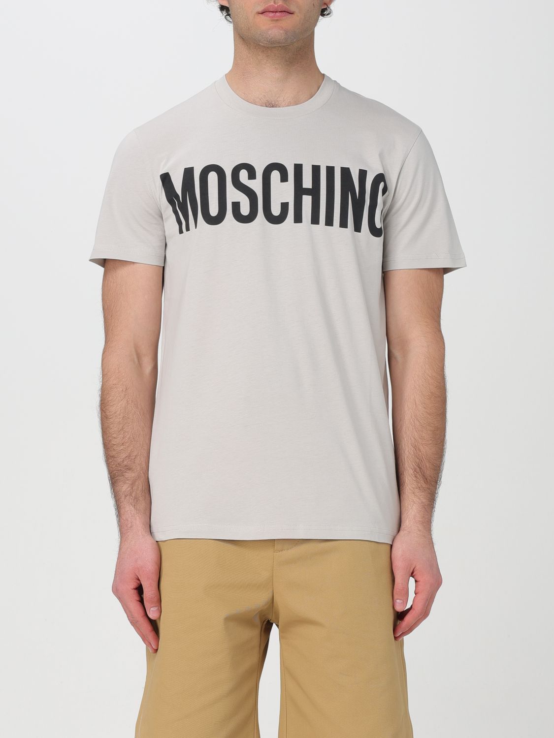 Shop Moschino Couture T-shirt  Men Color Grey