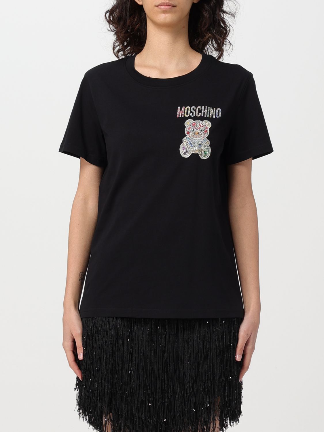 Shop Moschino Couture T-shirt  Woman Color Black