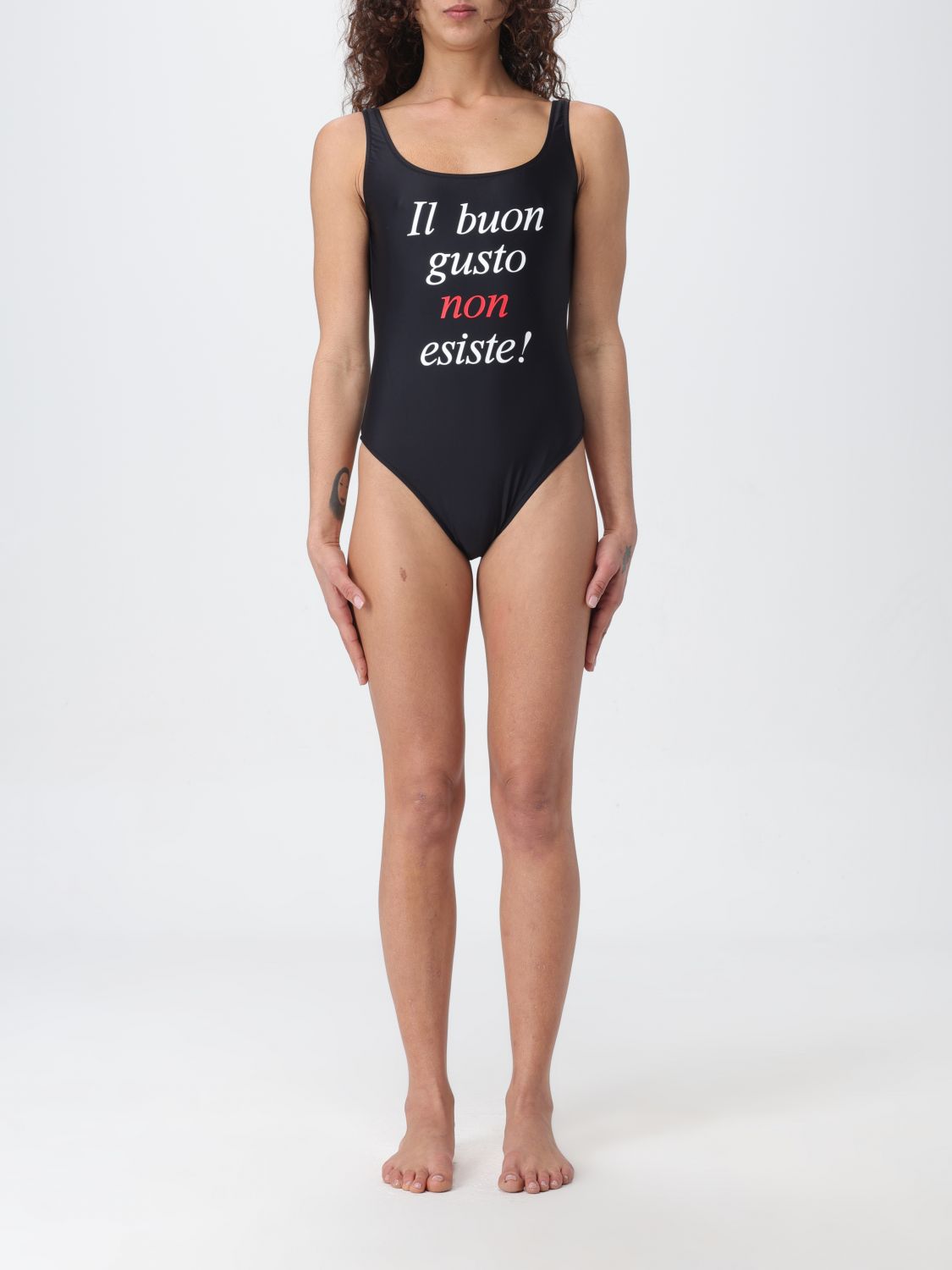 Shop Moschino Couture Swimsuit  Woman Color Black