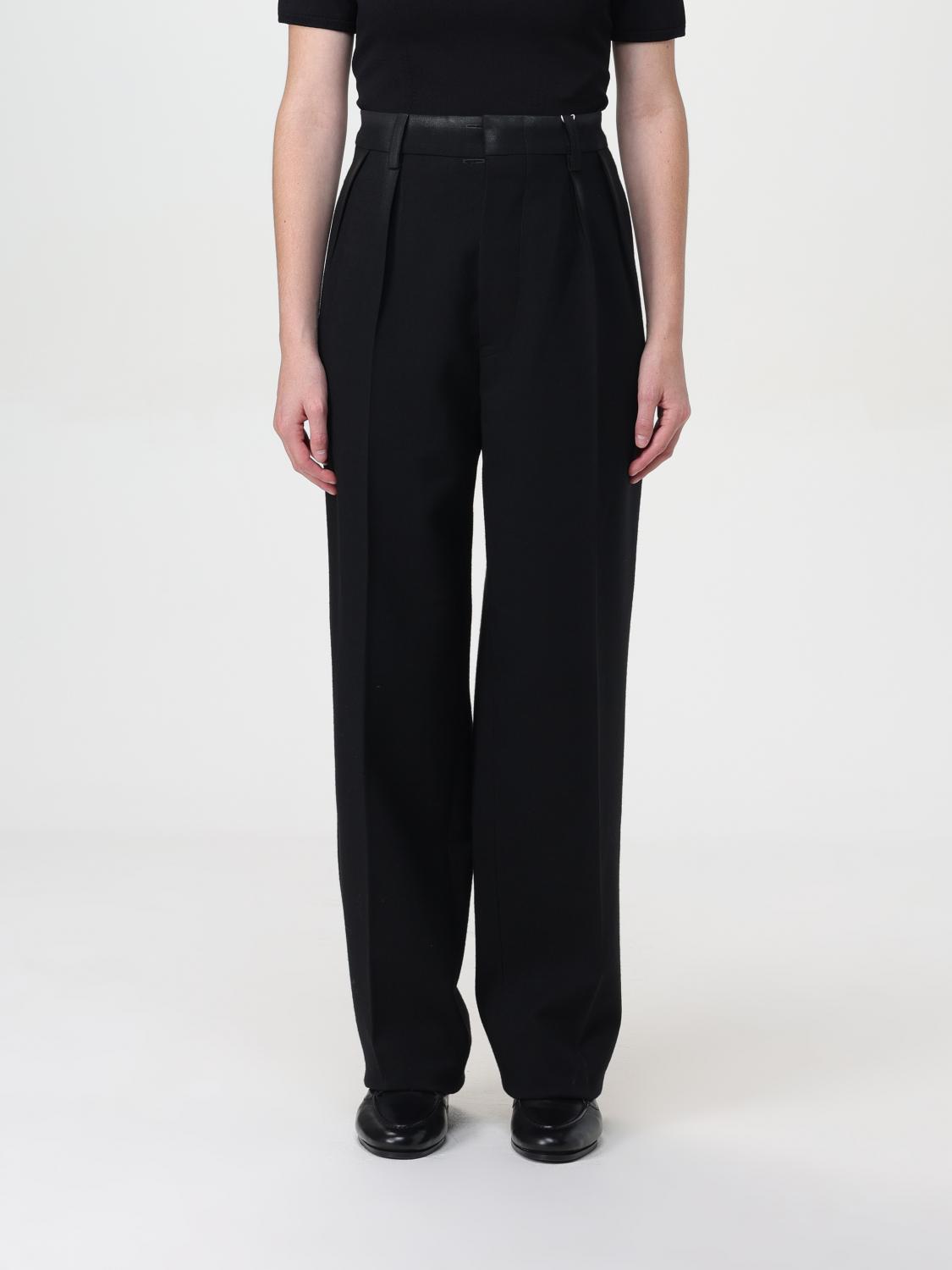 Shop Maison Margiela Pants  Woman Color Black In 黑色