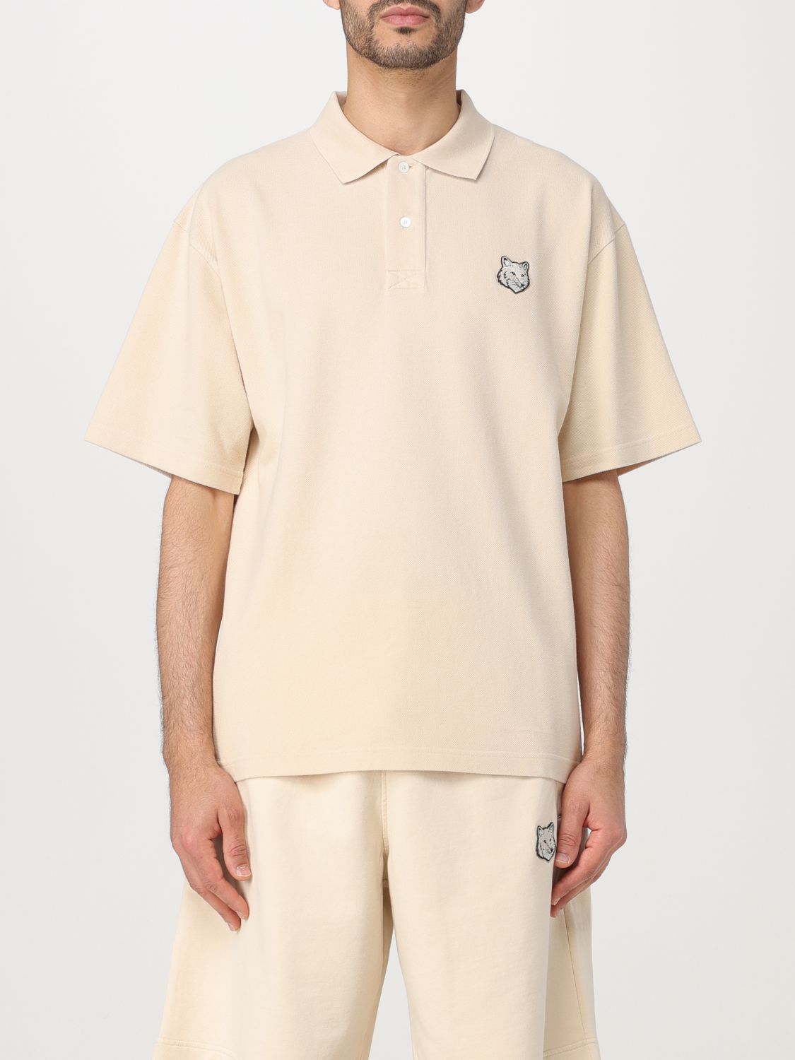 Polo Shirt MAISON KITSUNÉ Men colour Cream