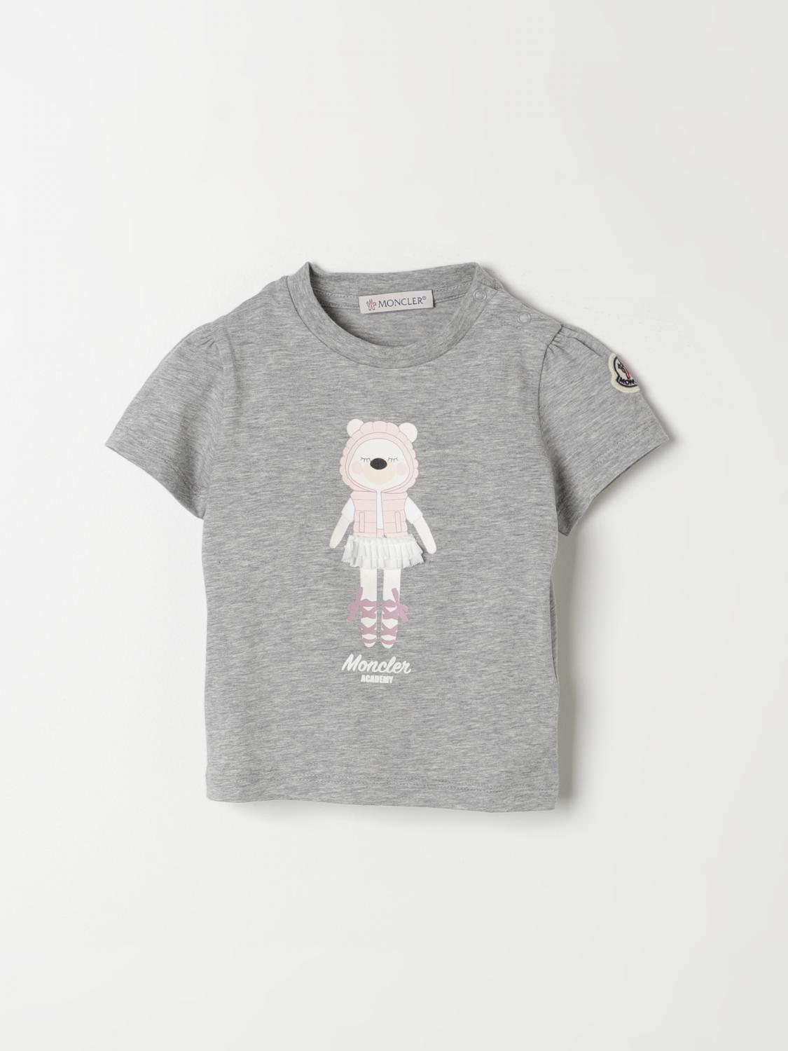 MONCLER T-Shirt Kids color Grey　MONCLER Tシャツ キッズカラー グレー MONCLER