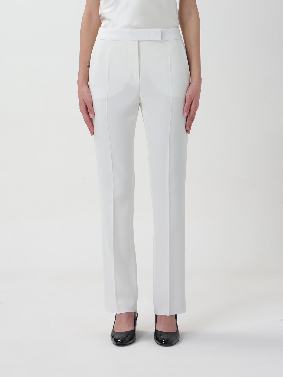 Max Mara Pants Woman Color White In White