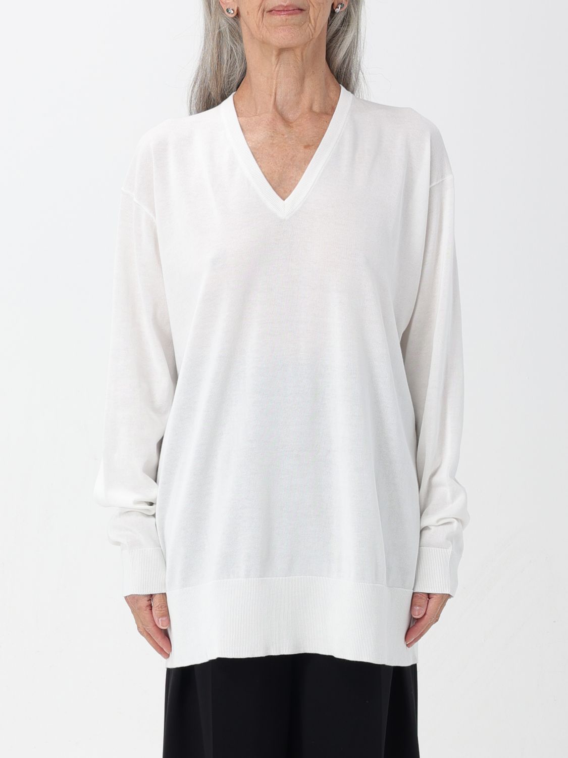 Shop Aspesi Sweater  Woman Color White