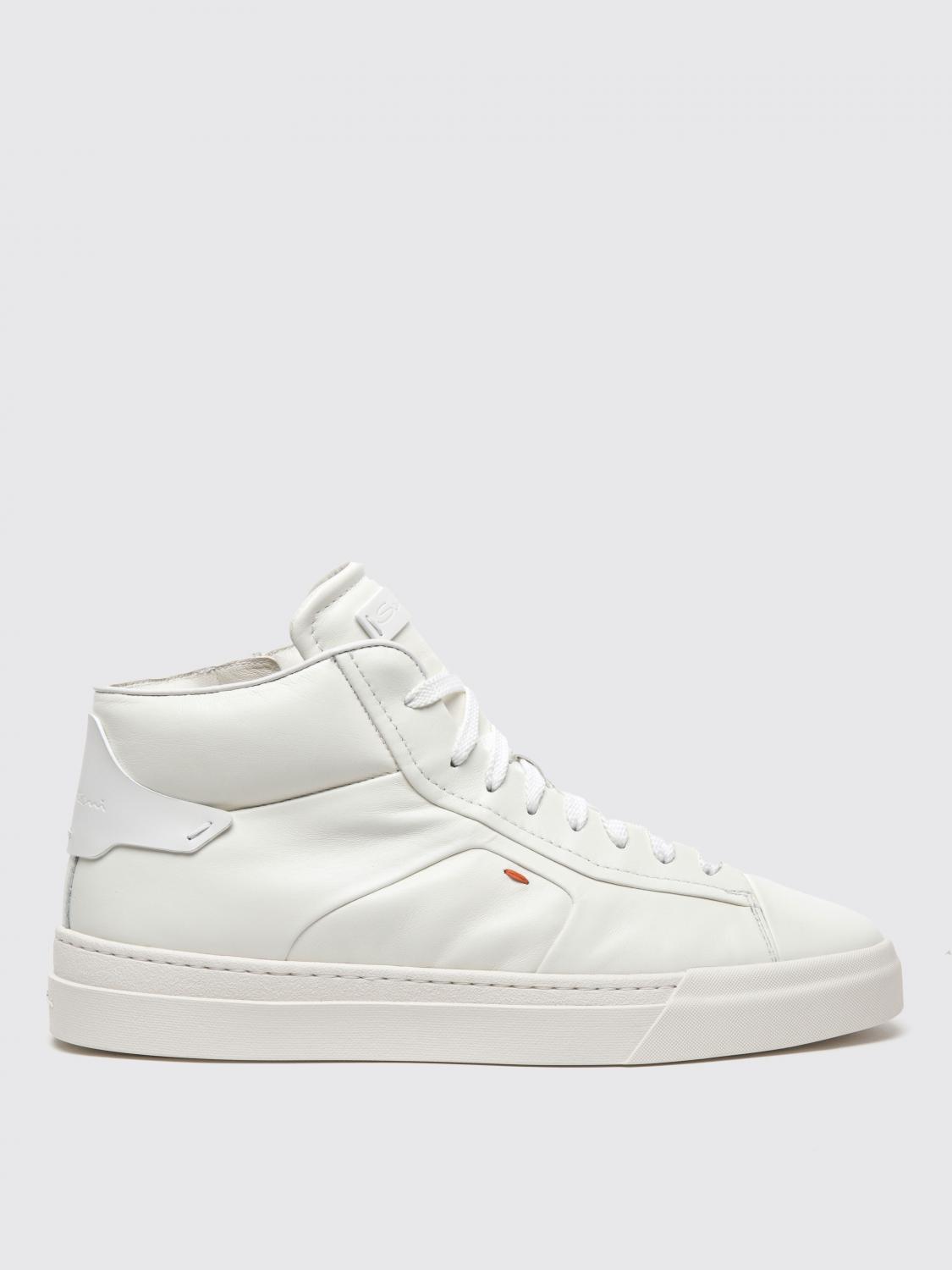 Shop Santoni Sneakers  Men Color White