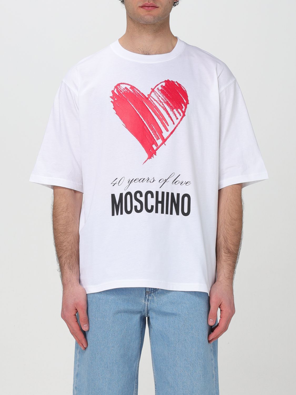 Shop Moschino Couture T-shirt  Men Color White