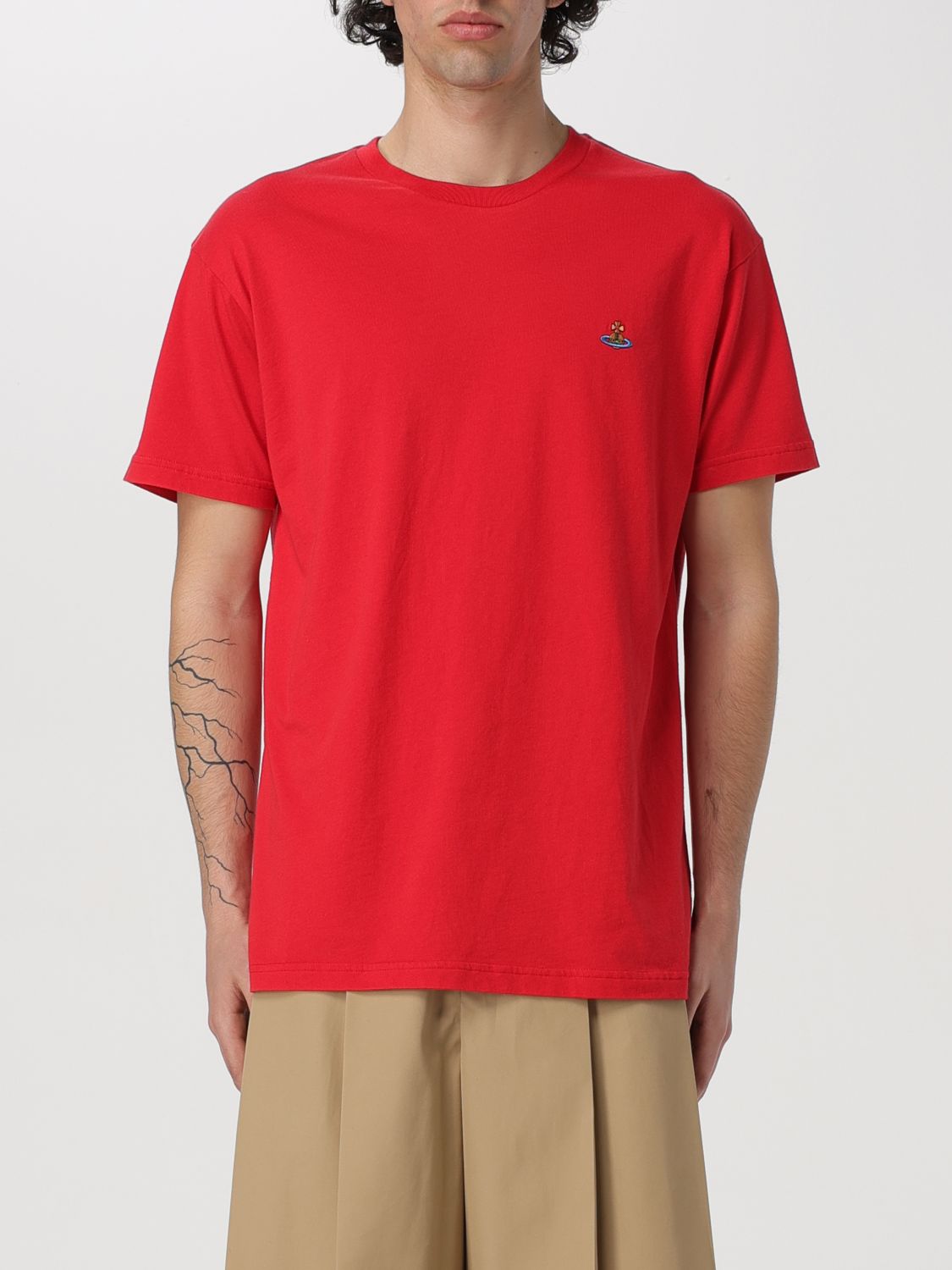 Shop Vivienne Westwood T-shirt  Men Color Red