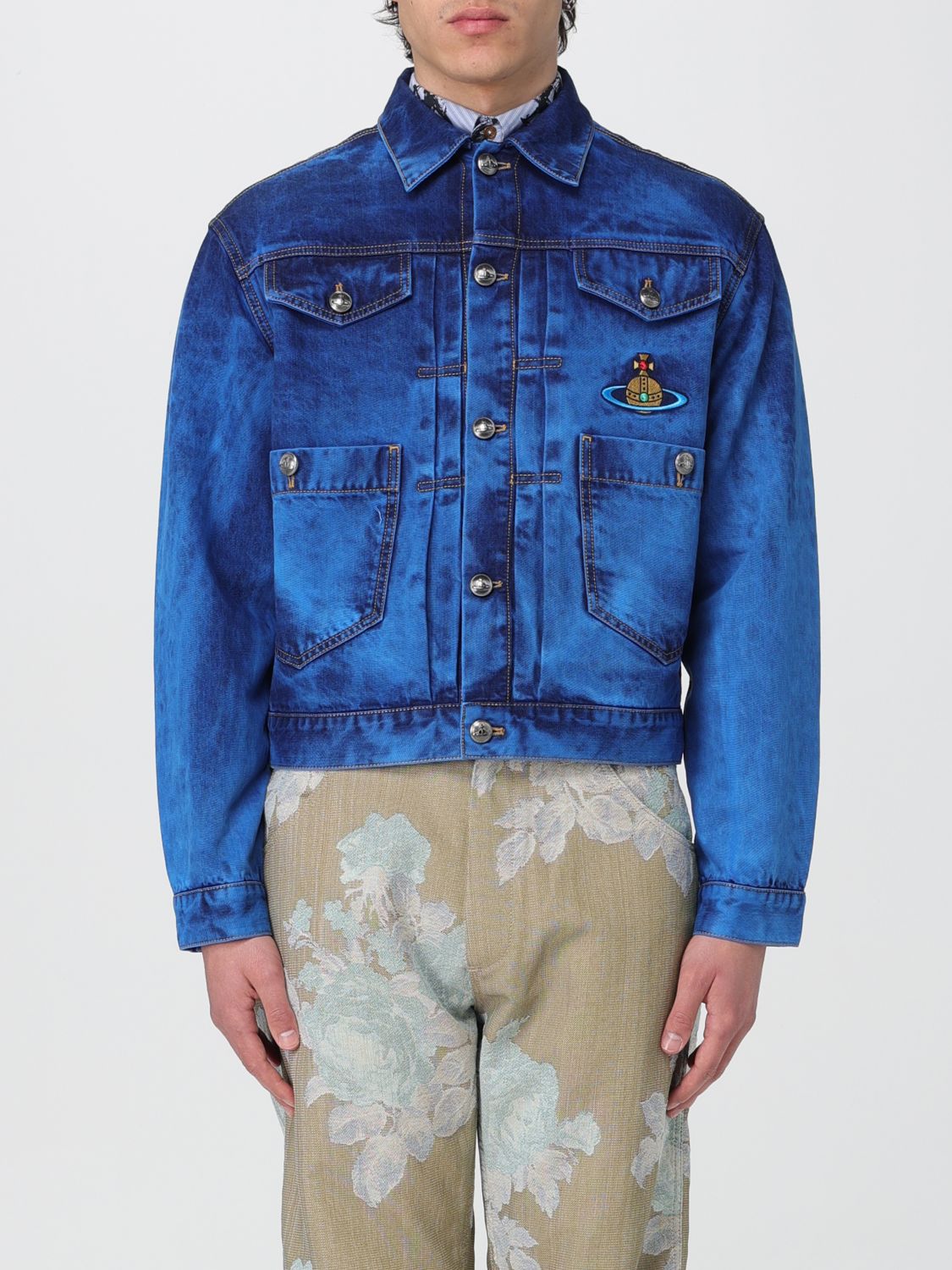 Shop Vivienne Westwood Jacket  Men Color Blue
