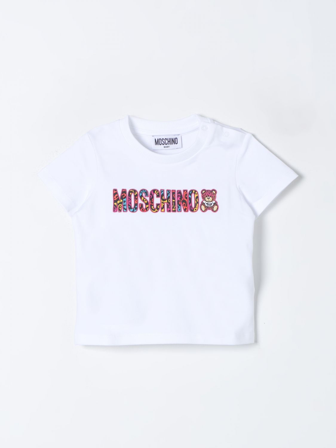Shop Moschino Baby T-shirt  Kids Color White