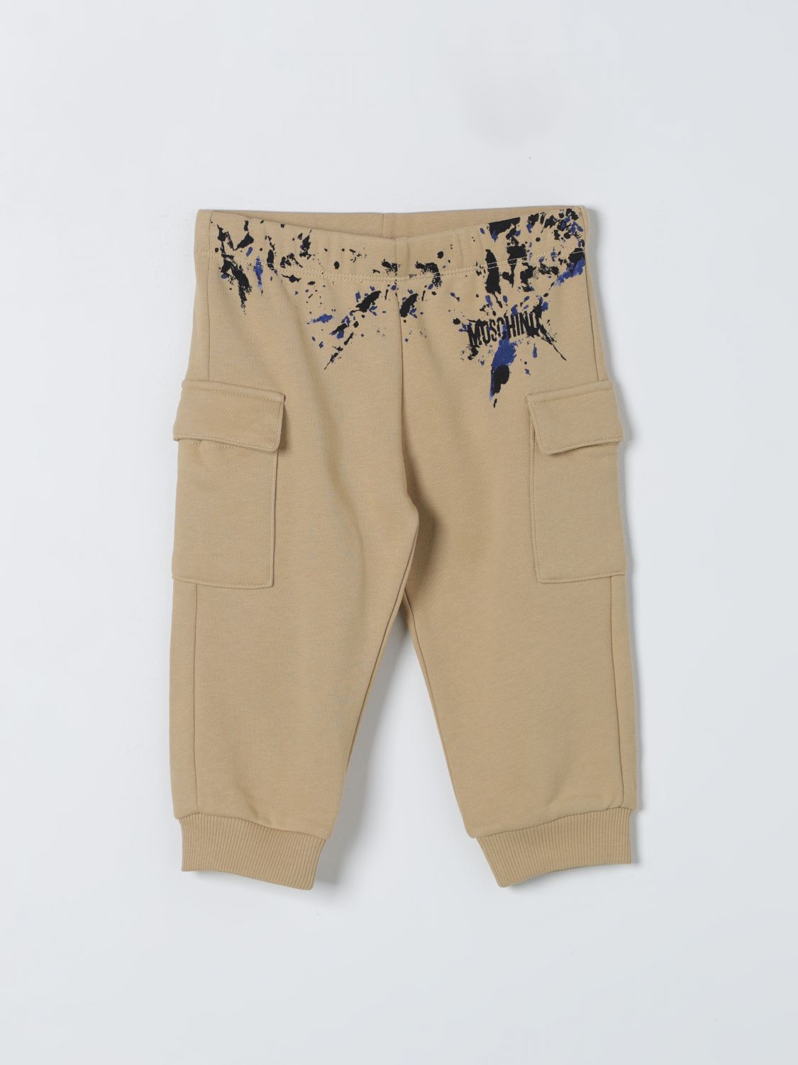 Shop Moschino Baby Pants  Kids Color Brown