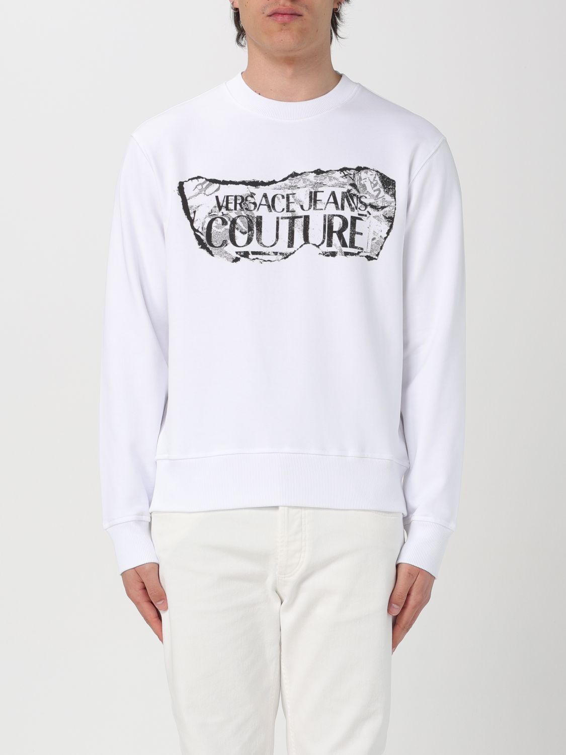Versace Jeans Couture Sweater  Men Color White In 白色