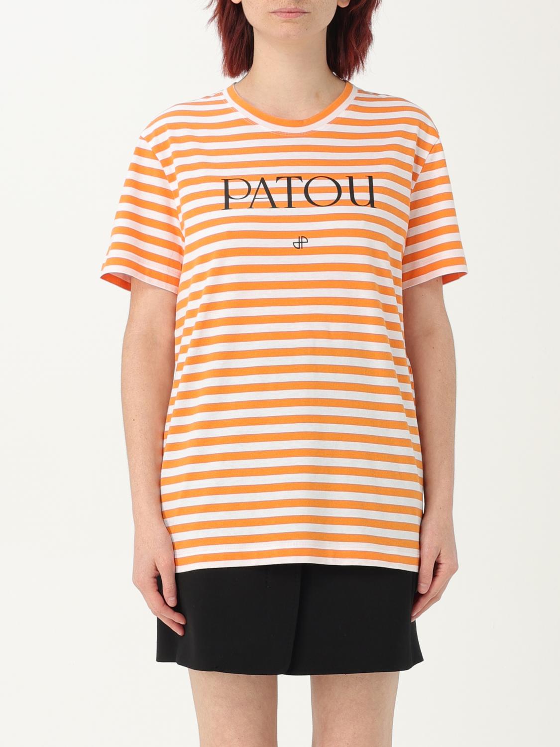 Shop Patou T-shirt Woman Color Orange