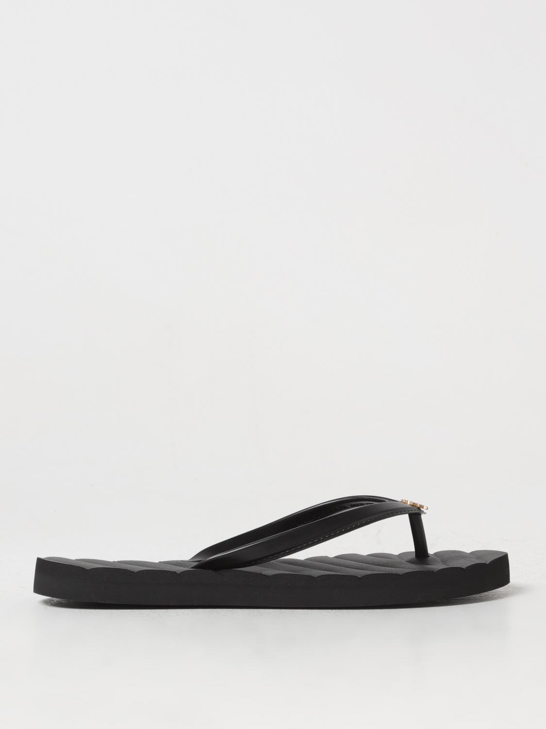 Tory Burch Flat Sandals Woman Color Black In Black