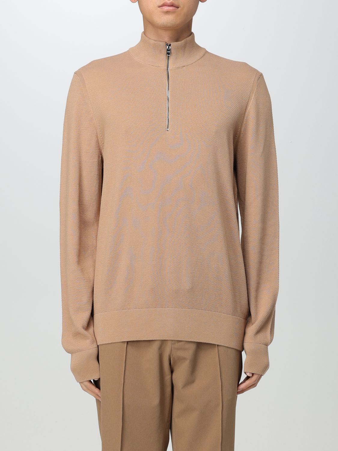 Hugo Boss Sweater Boss Men Color Beige In Beige