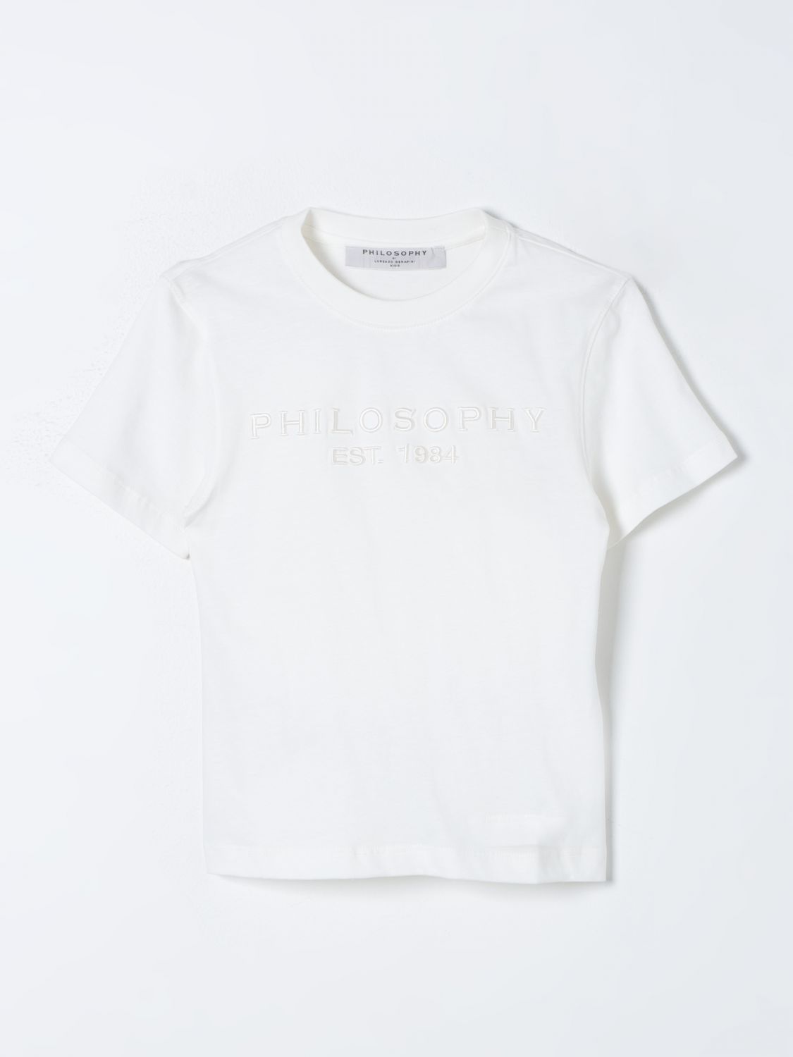 Shop Philosophy Di Lorenzo Serafini T-shirt  Kids Kids Color Ivory