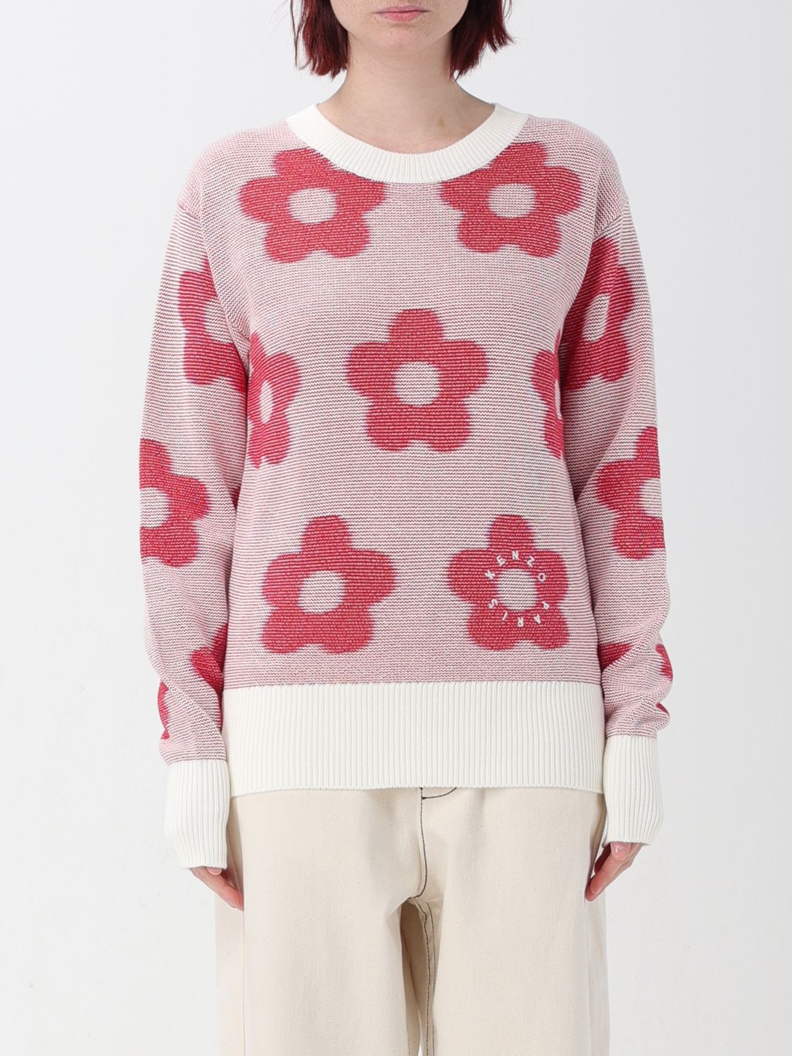 Shop Kenzo Sweater  Woman Color Beige