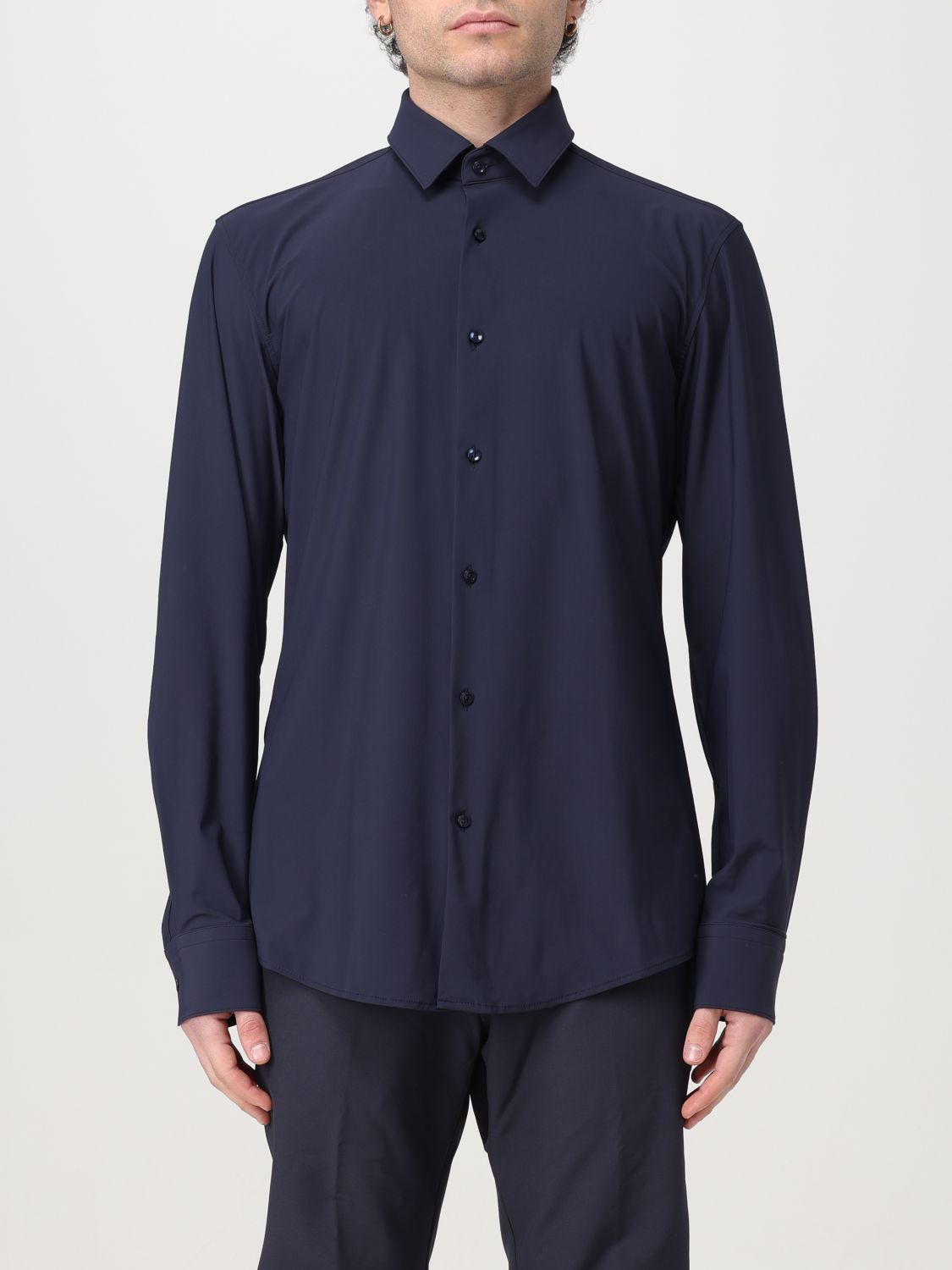 Shop Hugo Boss Shirt Boss Men Color Blue