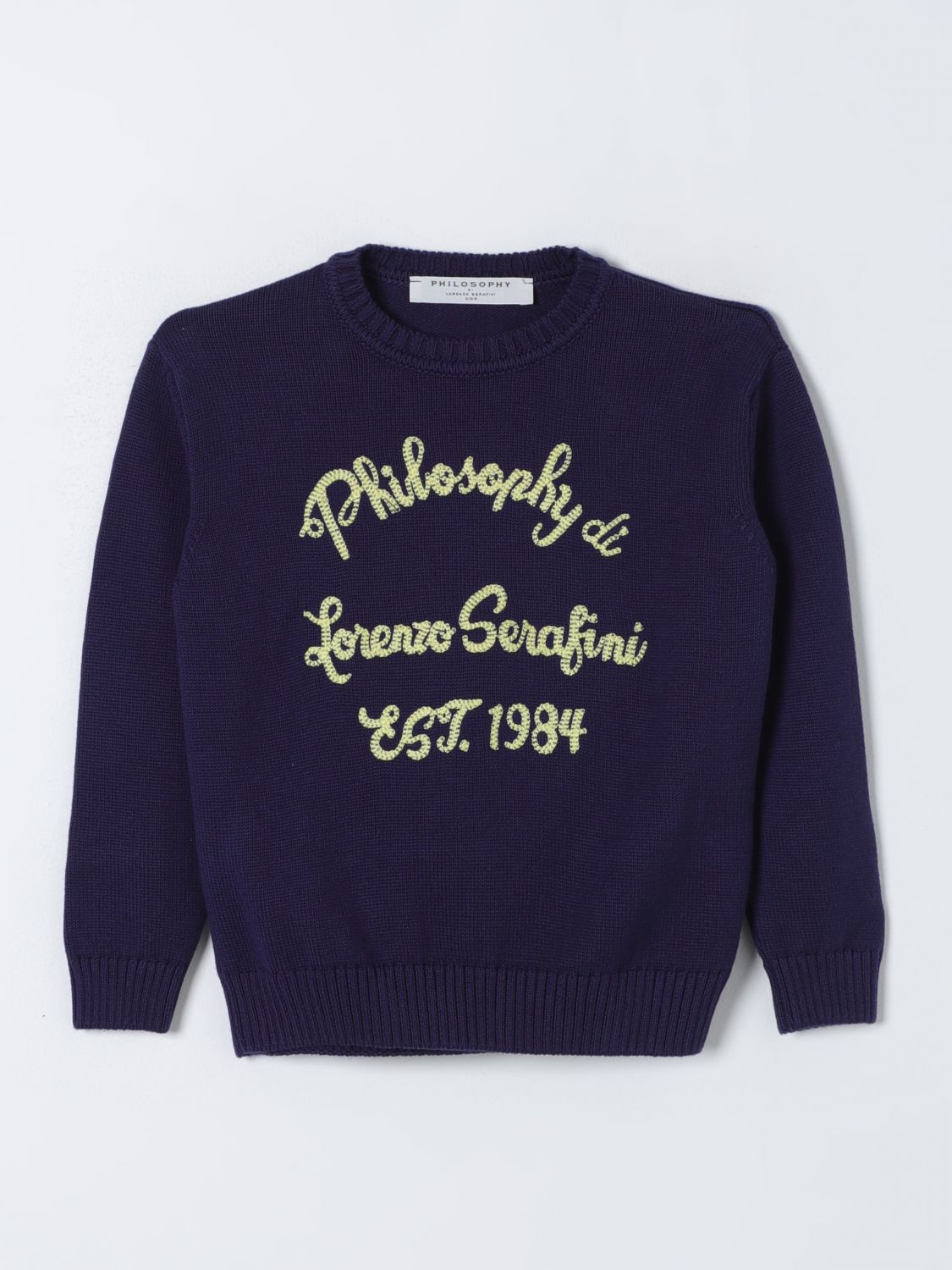 Shop Philosophy Di Lorenzo Serafini Sweater  Kids Kids Color Blue