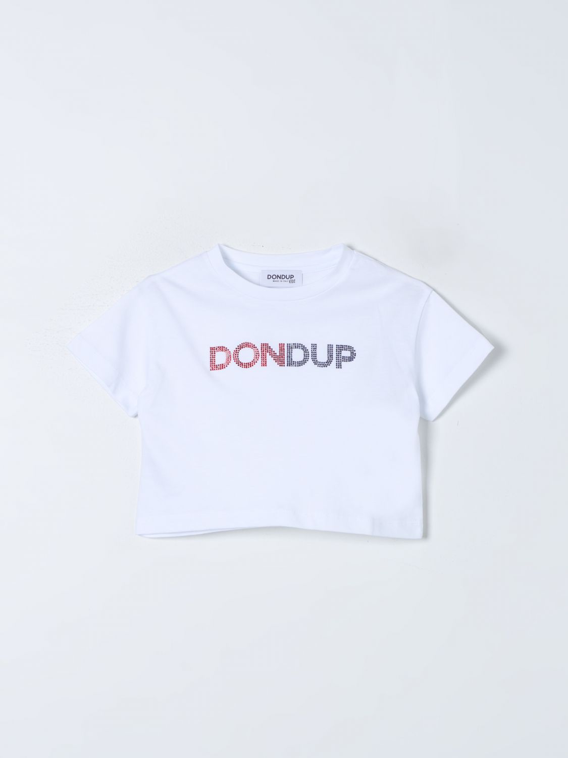 Shop Dondup T-shirt  Kids Color White